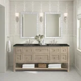 Breckenridge 72" Double Vanity, Whitewashed Oak, w/ 3 CM Phantome Eclos Top