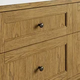 Breckenridge 84" Double Vanity, Light Natural Oak w/ 3 CM Eternal Jasmine Pearl Top