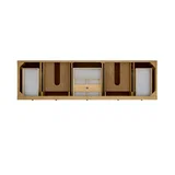 Breckenridge 84" Double Vanity Cabinet, Light Natural Oak