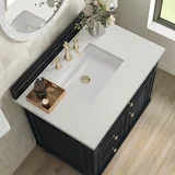 Lorelai 36" Single Vanity, Black Onyx w/ 3 CM Lime Delight Silestone Top
