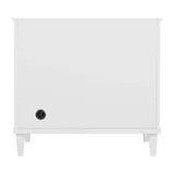 Lorelai 36" Single Vanity, Bright White w/ 3 CM Eternal Jasmine Pearl Silestone Top