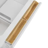 Lorelai 36" Single Vanity, Bright White w/ 3 CM Parisien Bleu Silestone Top