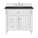 Lorelai 36" Single Vanity, Bright White, w/ 3 CM Phantome Eclos Top