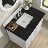 Lorelai 36" Single Vanity, Bright White, w/ 3 CM Phantome Eclos Top