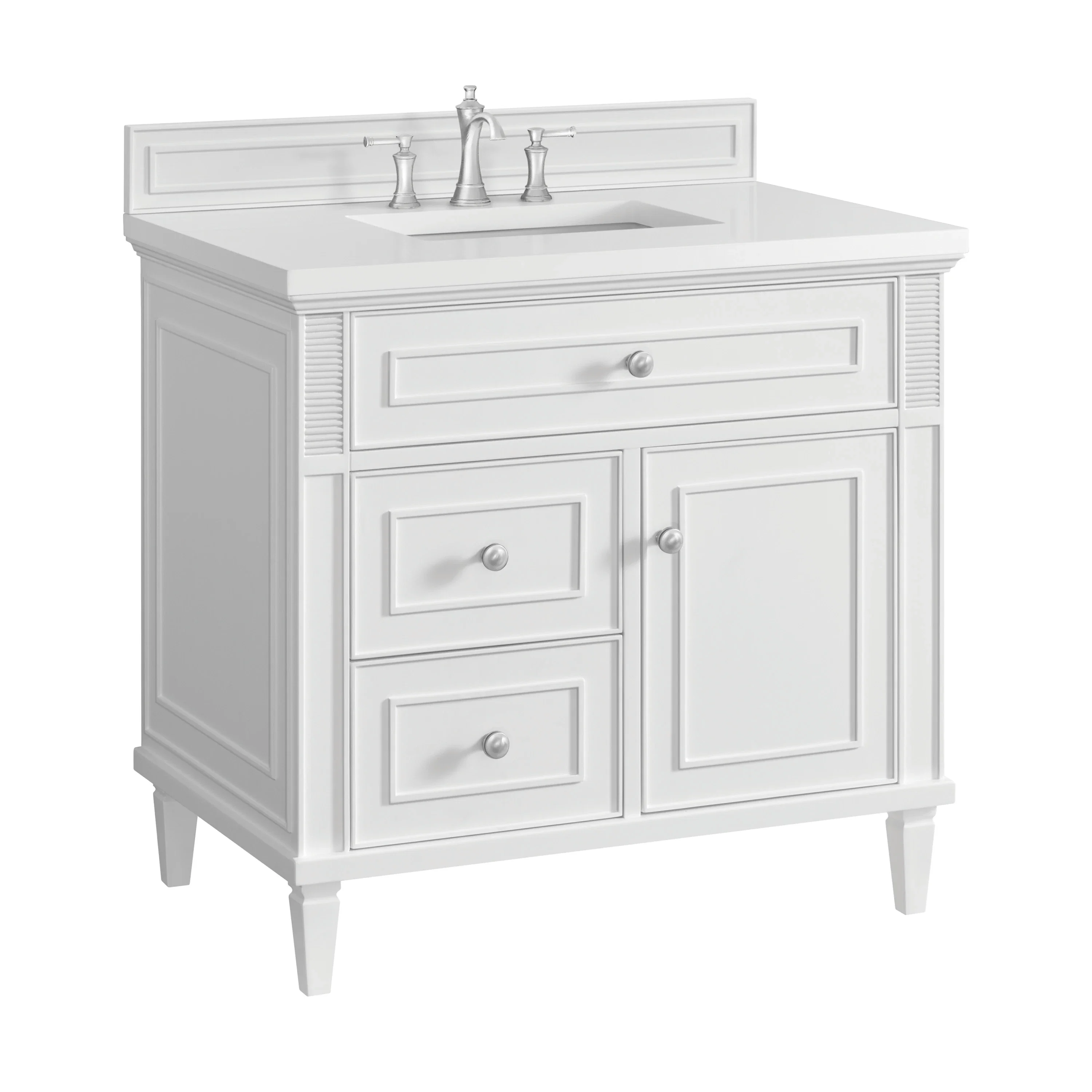 Lorelai 36" Single Vanity, Bright White