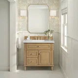 Lorelai 36" Single Vanity, Light Natural Oak w/ 3 CM Lime Delight Silestone Top