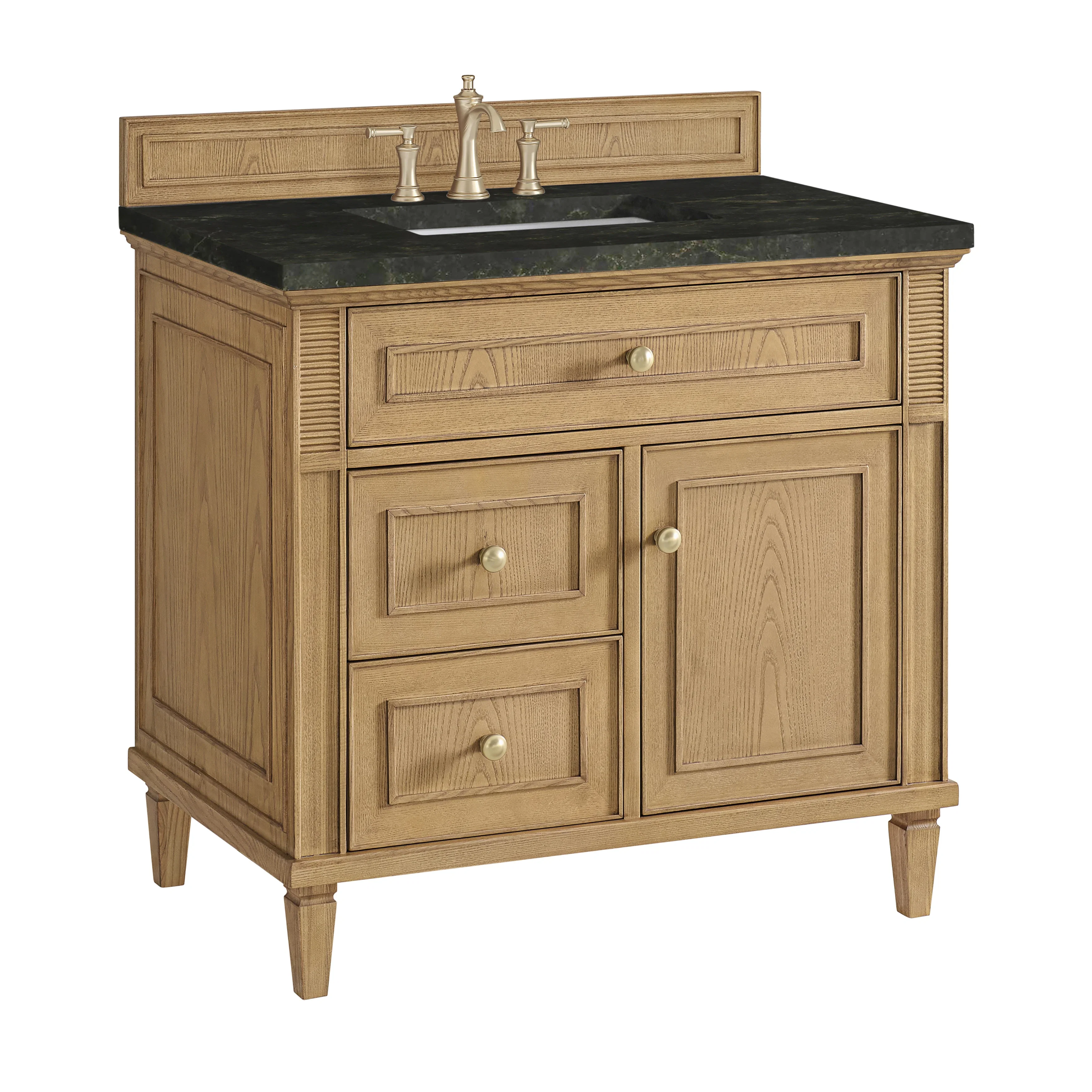 Lorelai 36" Single Vanity, Light Natural Oak, w/ 3 CM Phantome Eclos Top