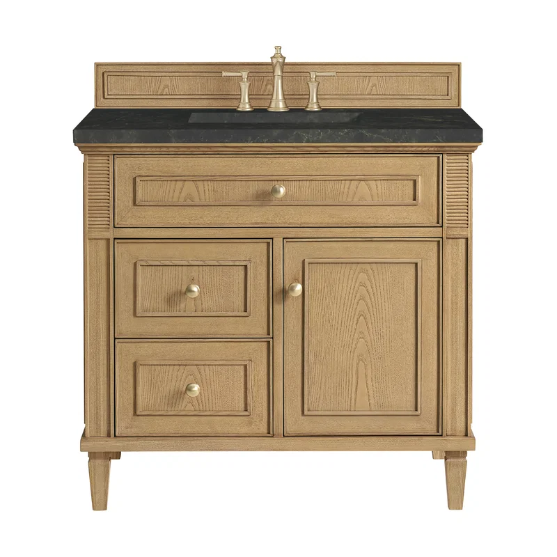 Lorelai 36" Single Vanity, Light Natural Oak, w/ 3 CM Phantome Eclos Top