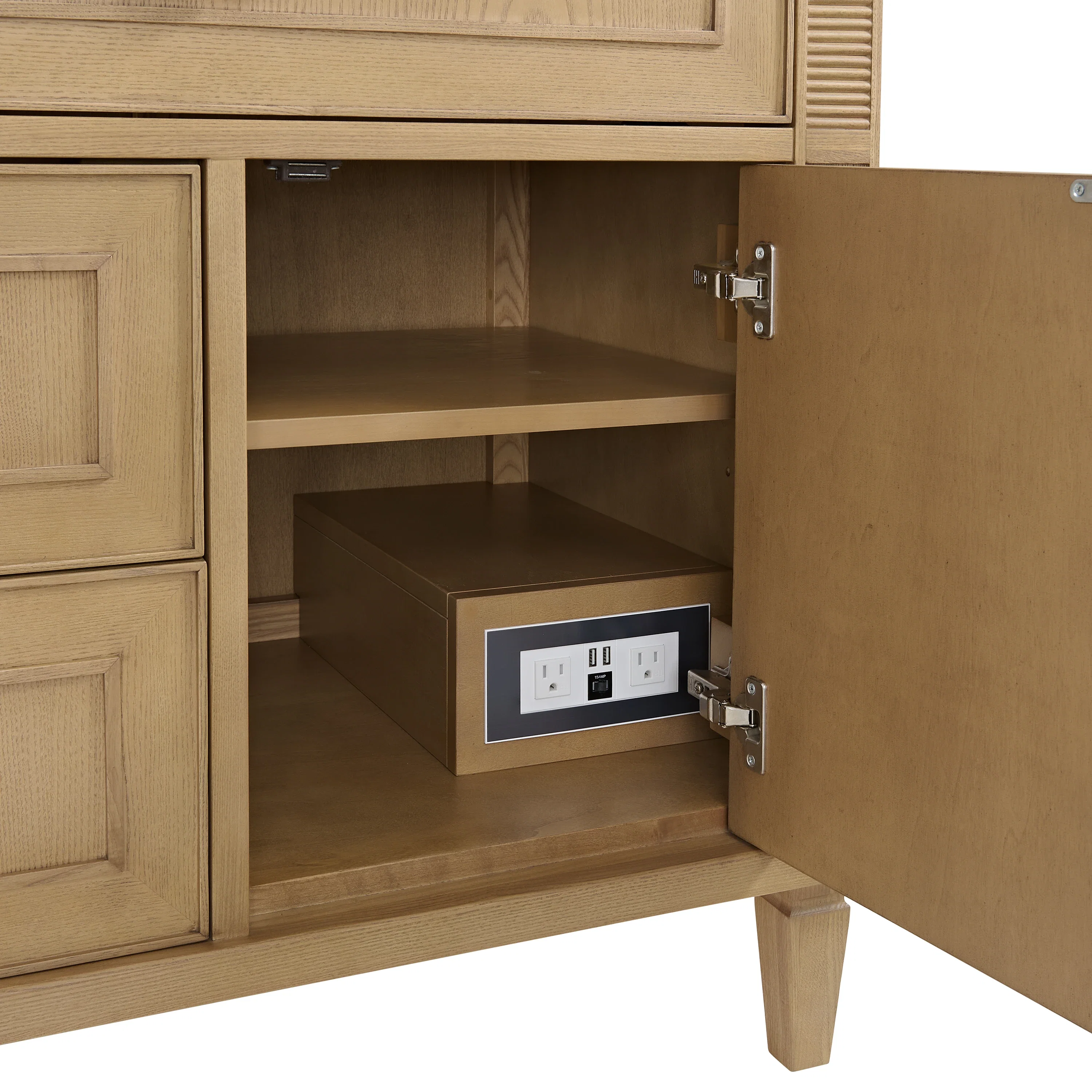 Lorelai 36" Single Vanity, Light Natural Oak, w/ 3 CM Tajnar Eclos Top