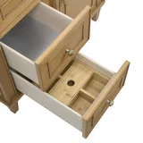 Lorelai 36" Single Vanity, Light Natural Oak, w/ 3 CM Tajnar Eclos Top