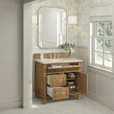 Lorelai 36" Single Vanity, Light Natural Oak, w/ 3 CM Tajnar Eclos Top