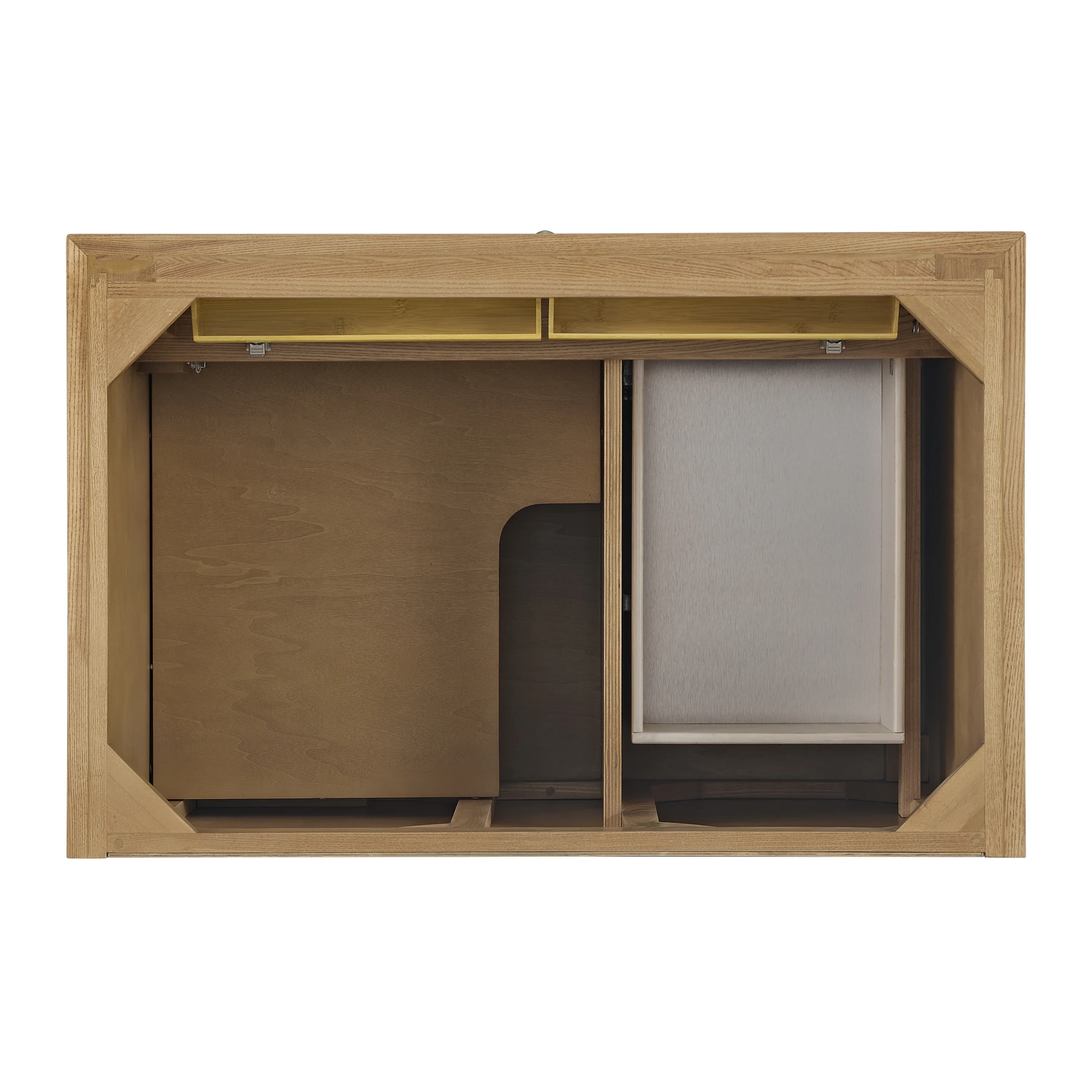 Lorelai 36" Single Vanity, Light Natural Oak w/ 3 CM Victorian Silver Silestone Top