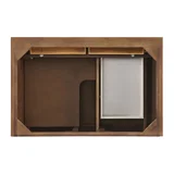 Lorelai 36" Single Vanity, Mid-Century Walnut w/ 3 CM Eternal Jasmine Pearl Silestone Top