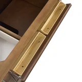 Lorelai 36" Single Vanity, Mid-Century Walnut w/ 3 CM Ethereal Noctis Silestone Top