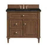 Lorelai 36" Single Vanity, Mid-Century Walnut, w/ 3 CM Phantome Eclos Top