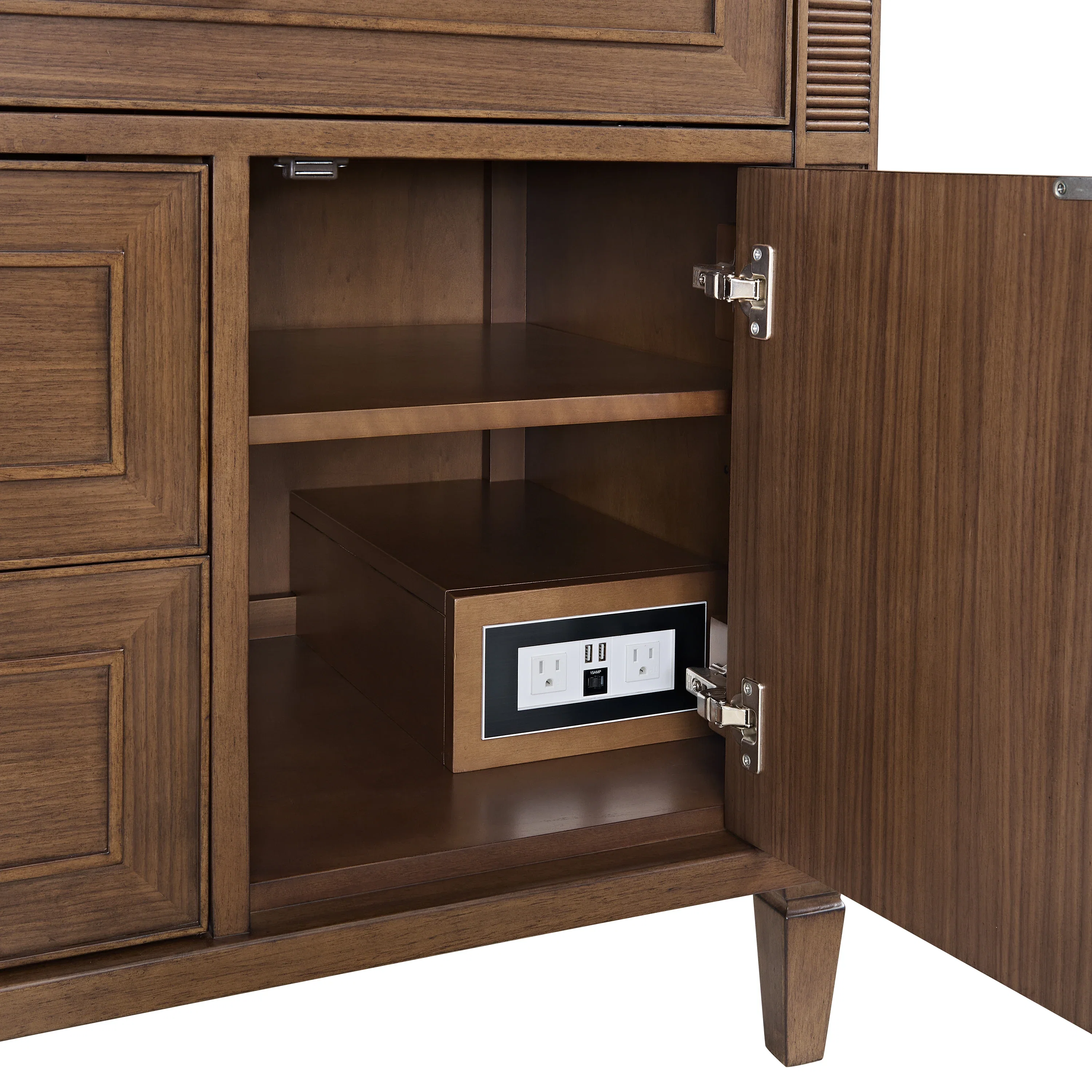 Lorelai 36" Single Vanity, Mid-Century Walnut, w/ 3 CM Phantome Eclos Top