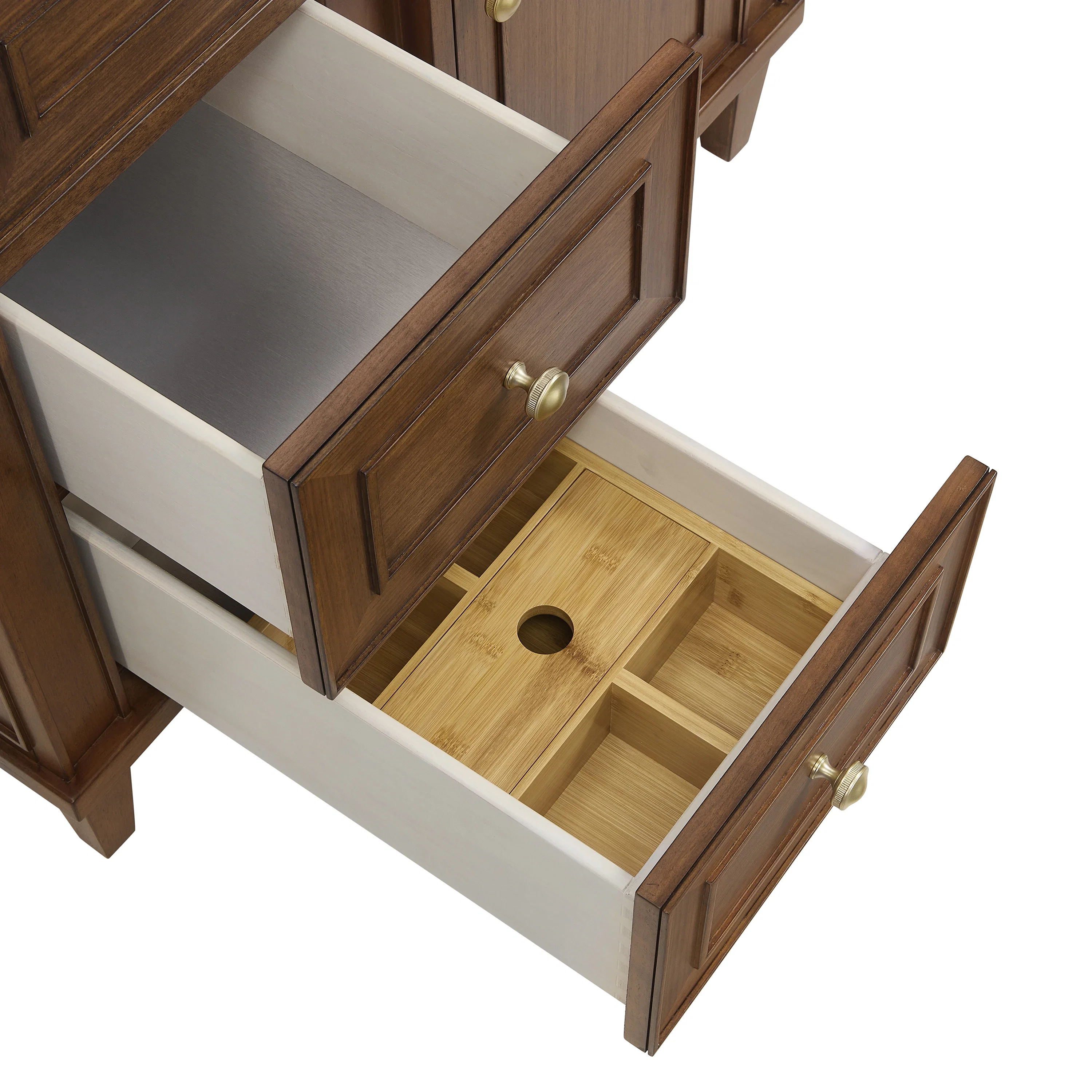 Lorelai 36" Single Vanity, Mid-Century Walnut, w/ 3 CM Phantome Eclos Top