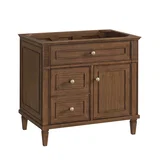 Lorelai 36" Single Vanity, Mid-Century Walnut, w/ 3 CM Tajnar Eclos Top