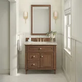 Lorelai 36" Single Vanity, Mid-Century Walnut, w/ 3 CM Tajnar Eclos Top