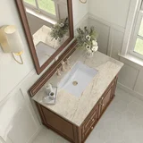 Lorelai 36" Single Vanity, Mid-Century Walnut, w/ 3 CM Tajnar Eclos Top