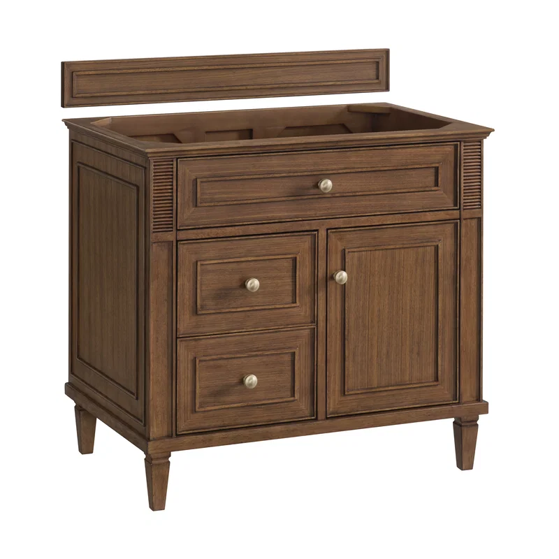 Lorelai 36" Single Vanity, Mid-Century Walnut