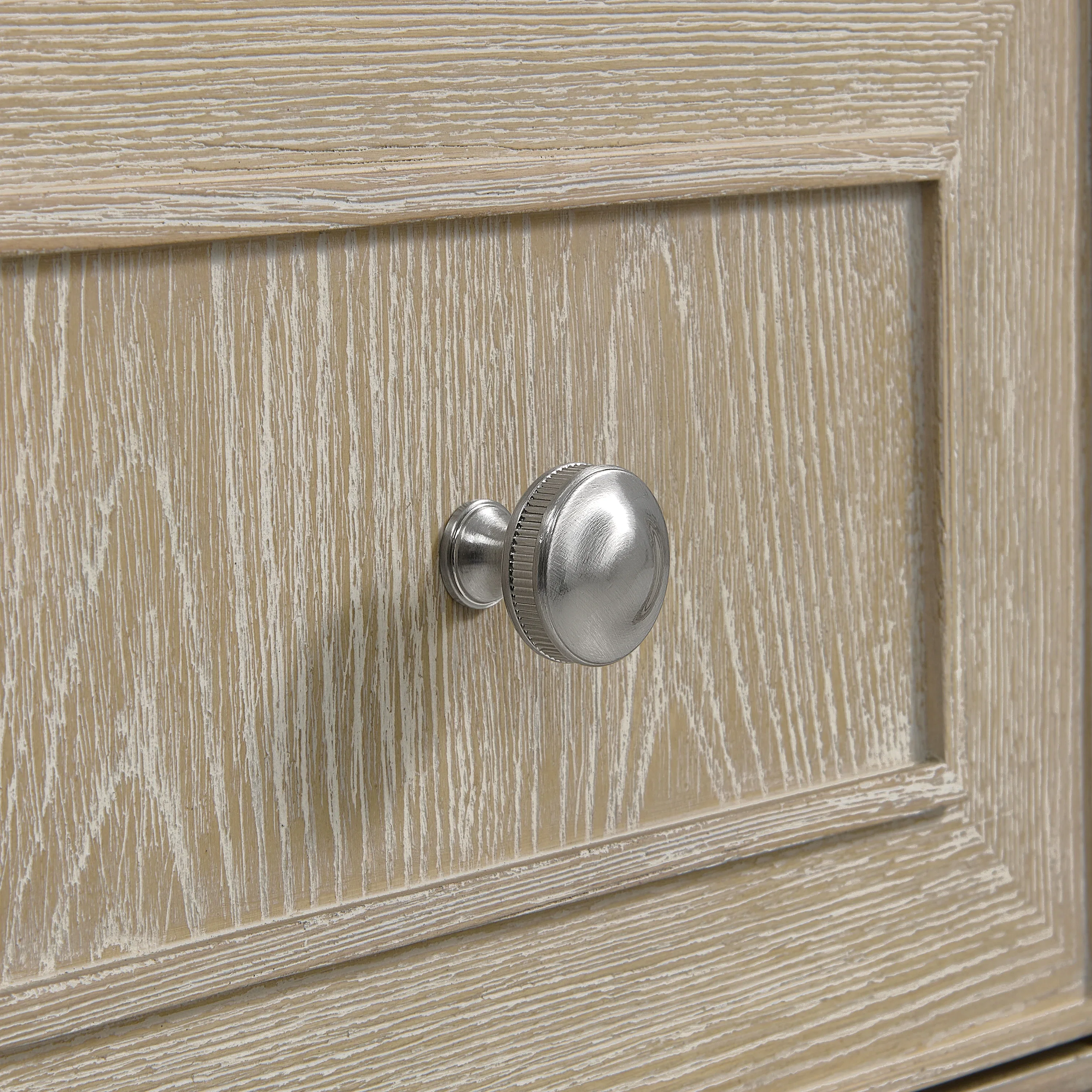 Lorelai 36" Single Vanity, Whitewashed Oak w/ 3 CM Eternal Jasmine Pearl Silestone Top