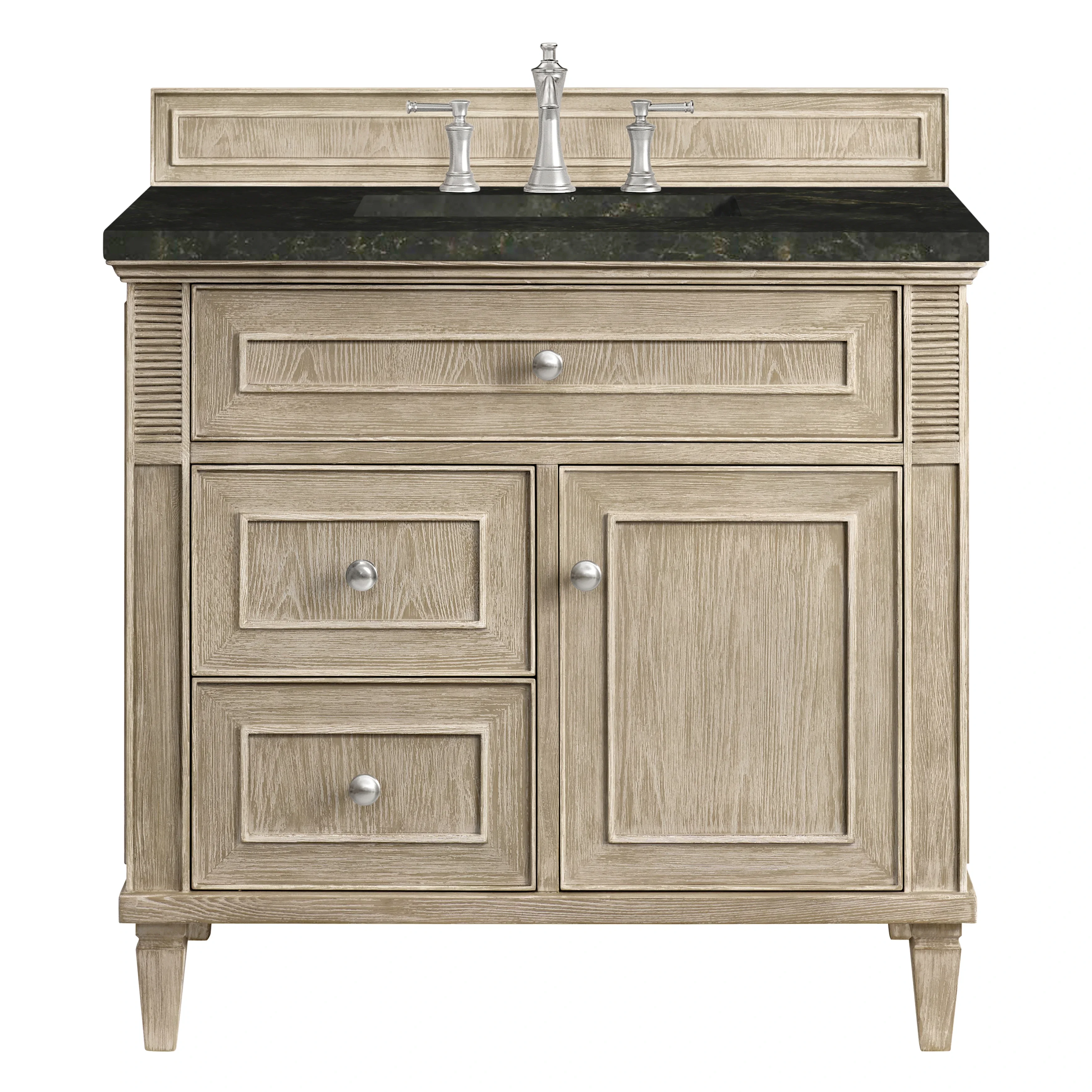 Lorelai 36" Single Vanity, Whitewashed Oak, w/ 3 CM Phantome Eclos Top