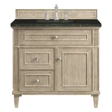 Lorelai 36" Single Vanity, Whitewashed Oak, w/ 3 CM Phantome Eclos Top