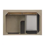 Lorelai 36" Single Vanity, Whitewashed Oak