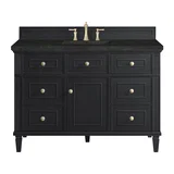 Lorelai 48" Single Vanity, Black Onyx, w/ 3 CM Phantome Eclos Top