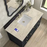 Lorelai 48" Single Vanity, Black Onyx, w/ 3 CM Tajnar Eclos Top w/FreePower Wireless Charger