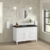 Lorelai 48" Single Vanity, Bright White, w/ 3 CM Phantome Eclos Top