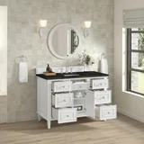 Lorelai 48" Single Vanity, Bright White, w/ 3 CM Phantome Eclos Top