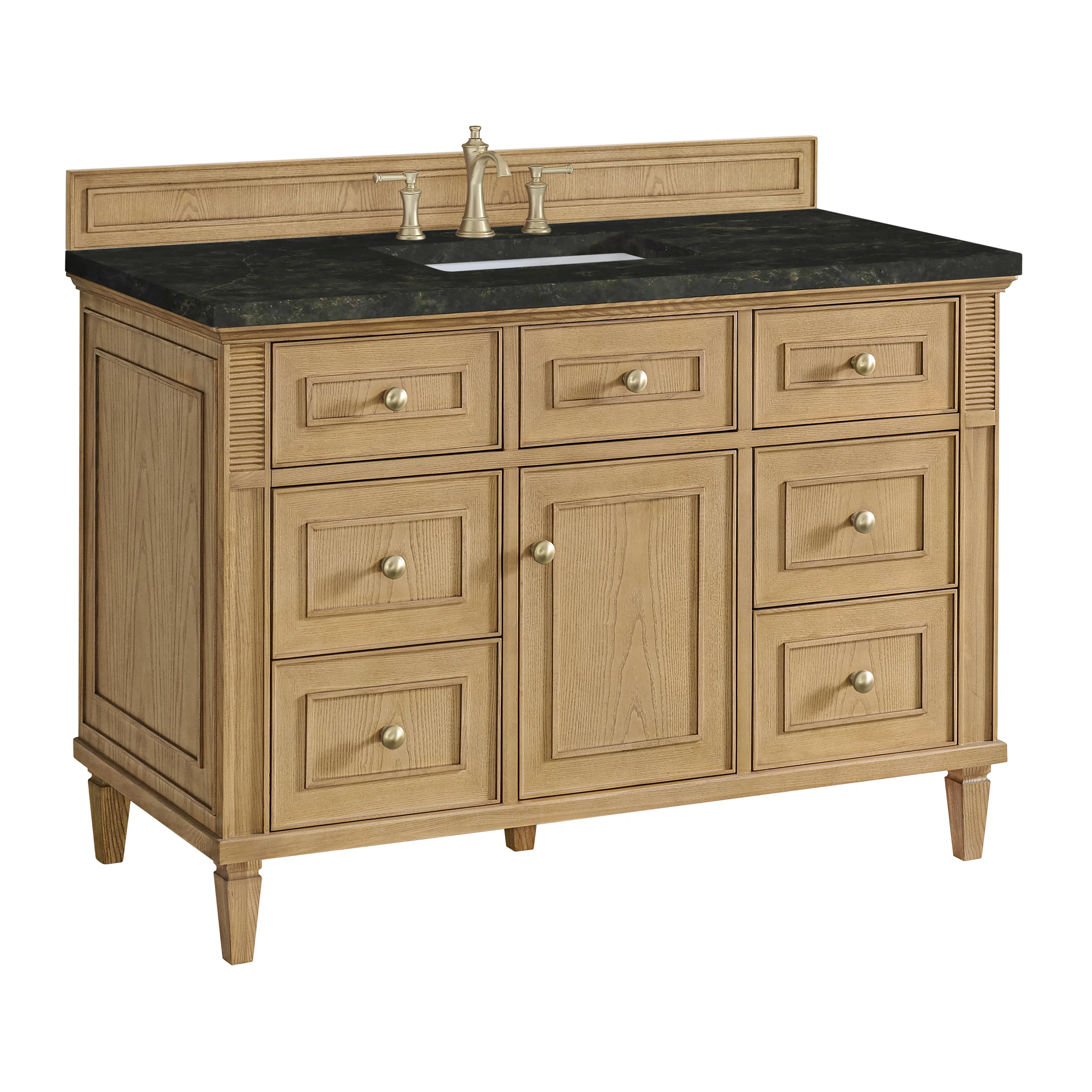 Lorelai 48" Single Vanity, Light Natural Oak, w/ 3 CM Phantome Eclos Top