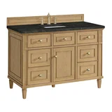 Lorelai 48" Single Vanity, Light Natural Oak, w/ 3 CM Phantome Eclos Top
