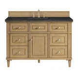 Lorelai 48" Single Vanity, Light Natural Oak, w/ 3 CM Phantome Eclos Top