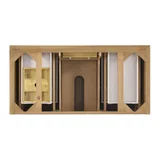 Lorelai 48" Single Vanity, Light Natural Oak, w/ 3 CM Phantome Eclos Top