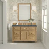 Lorelai 48" Single Vanity, Light Natural Oak w/ 3 CM Parisien Bleu Silestone Top w/FreePower Wireless Charger