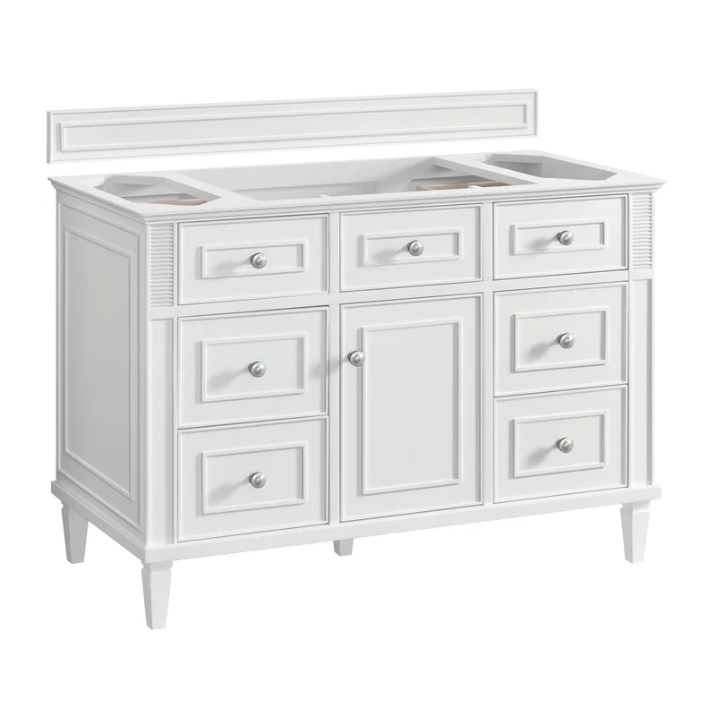 Lorelai 48" Single Vanity, Bright White