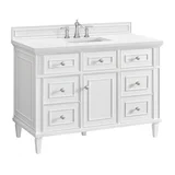 Lorelai 48" Single Vanity, Bright White