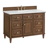 Lorelai 48" Single Vanity, Mid-Century Walnut