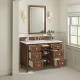 Lorelai 48" Single Vanity, Mid-Century Walnut w/ 3 CM Lime Delight Silestone Top