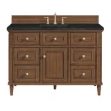 Lorelai 48" Single Vanity, Mid-Century Walnut, w/ 3 CM Phantome Eclos Top