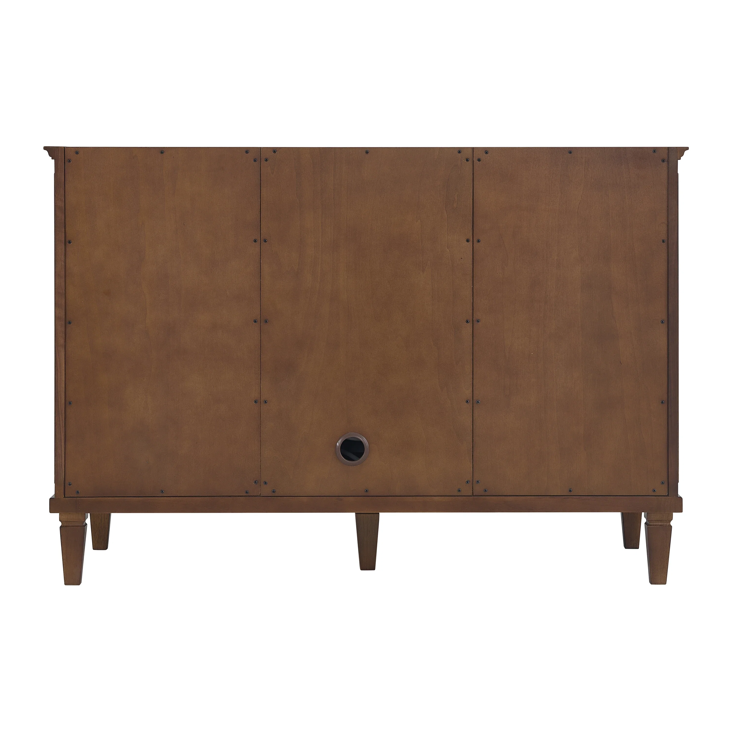 Lorelai 48" Single Vanity, Mid-Century Walnut w/ 3 CM Eternal Jasmine Pearl Silestone Top w/FreePower Wireless Charger