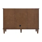 Lorelai 48" Single Vanity, Mid-Century Walnut, w/ 3 CM Siberian Silestone Top w/FreePower Wireless Charger