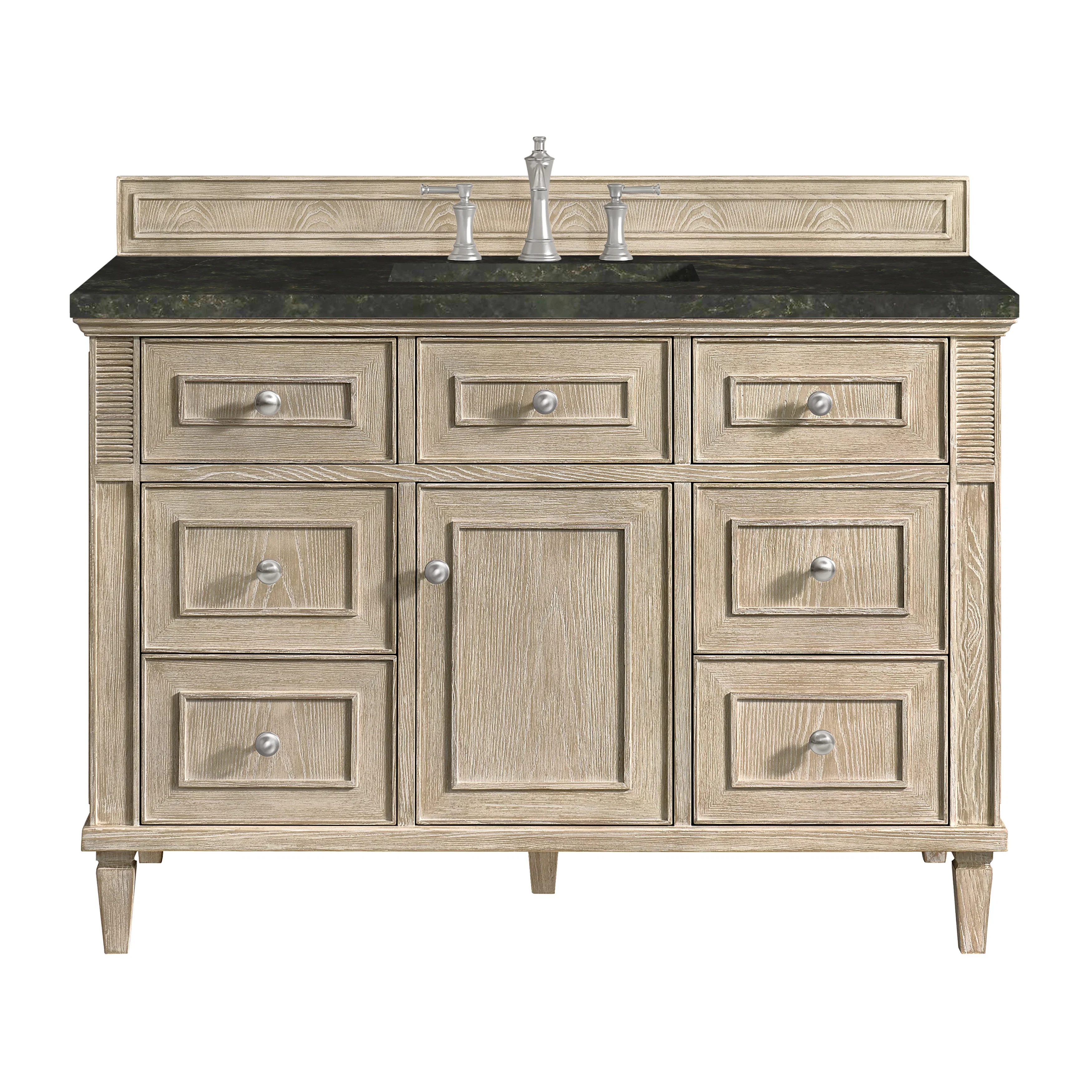 Lorelai 48" Single Vanity, Whitewashed Oak, w/ 3 CM Phantome Eclos Top