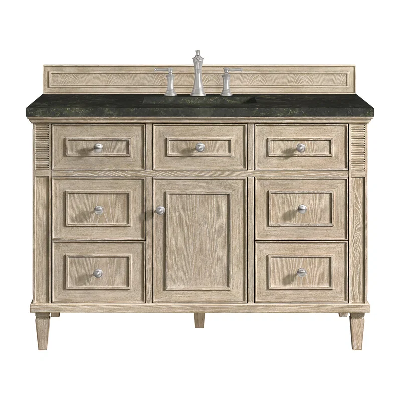 Lorelai 48" Single Vanity, Whitewashed Oak, w/ 3 CM Phantome Eclos Top