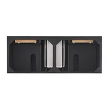 Lorelai 60" Double Vanity, Black Onyx w/ 3 CM Charcoal Soapstone Silestone Top