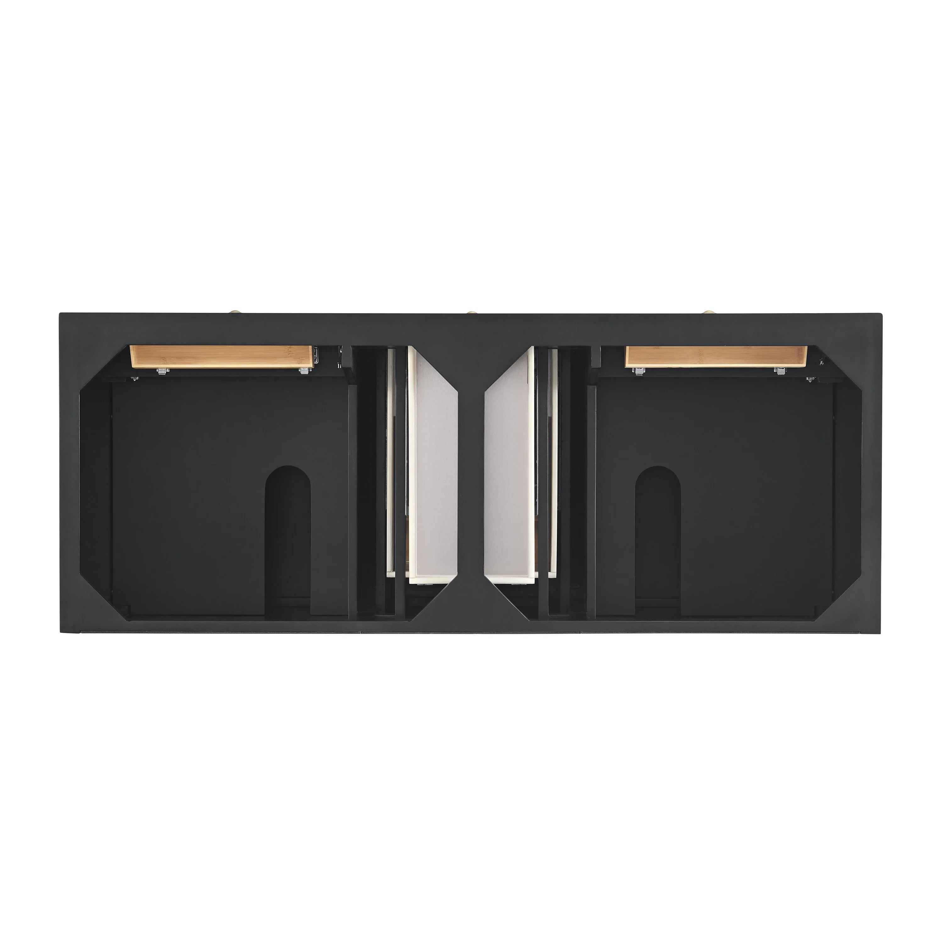 Lorelai 60" Double Vanity, Black Onyx, w/ 3 CM Tajnar Eclos Top