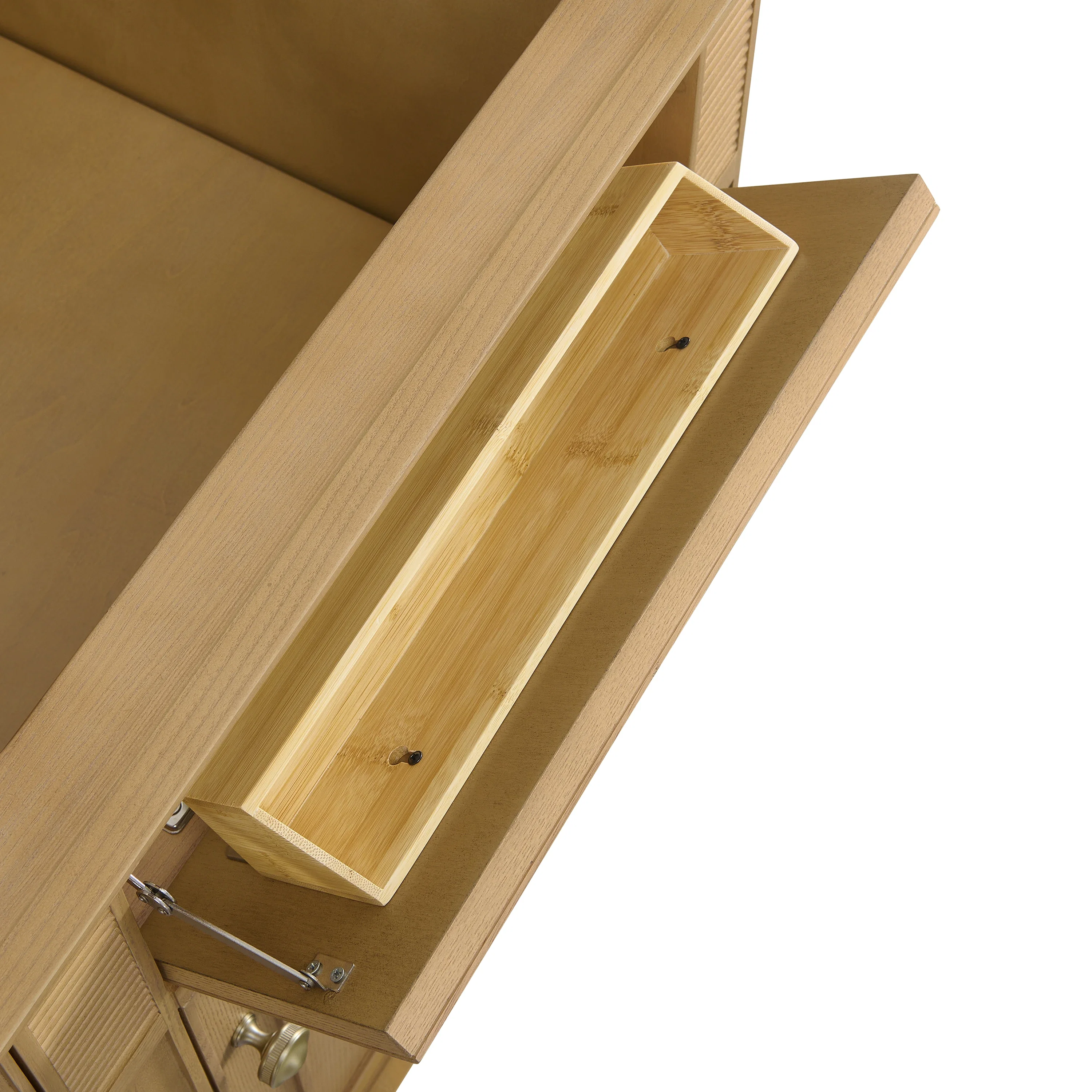 Lorelai 60" Double Vanity, Light Natural Oak w/ 3 CM Ethereal Noctis Silestone Top